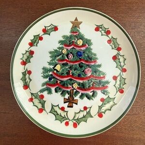 Geo Z. Lefton 1956 Vintage Christmas Tree Decorative Plate